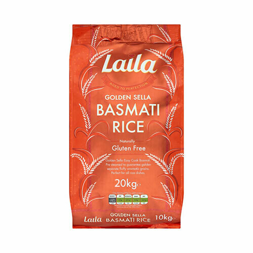 LAILA GOLDEN SELLA BASMATI RICE 20KG (Delivery in BRUSSELS & MECHELEN