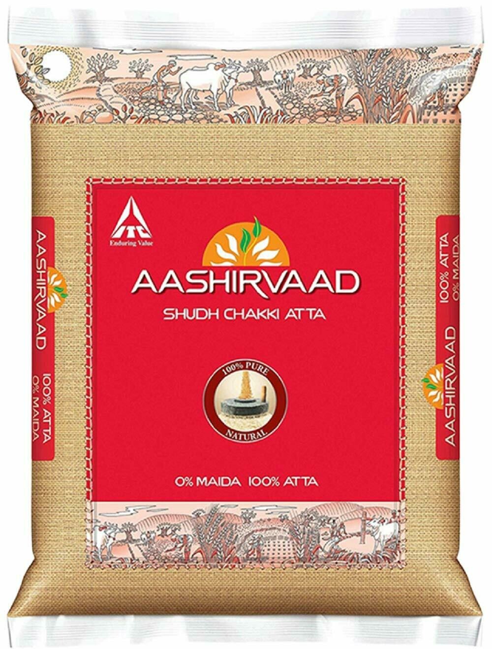 AASHIRVAAD WHOLE WHEAT ATTA 5KG (EXPORT PACK)