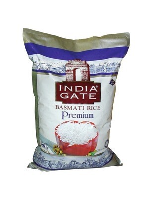 INDIAGATE PREMIUM BASMATI RICE 20KG (Delivery in BRUSSELS, GENT, ANTWERPEN & MECHELEN ONLY!)
