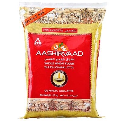 AASHIRVAAD ATTA Whole Wheat 10KG (EXPORT PACK)(Expiry Date: 09/12/2023)