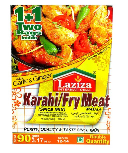 LAZIZA KARAHI/ FRY MEAT MASALA 90GM