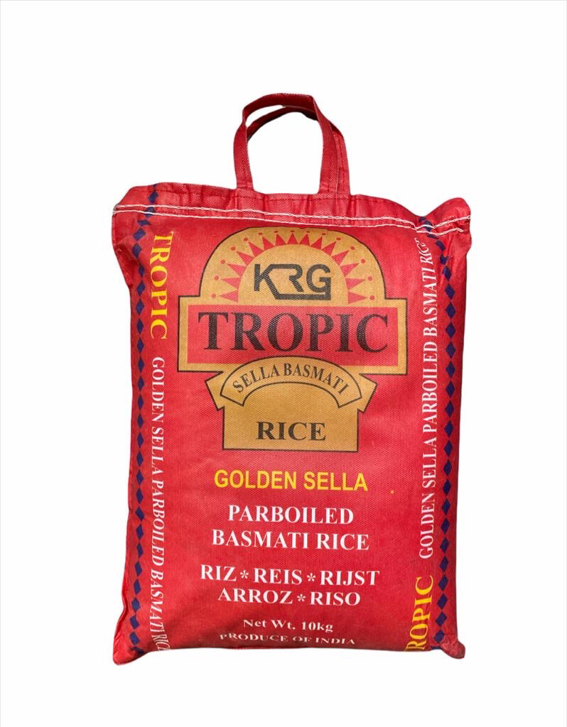 TROPIC GOLDEN SELLA PARBOILED BASMATI RICE 10KG