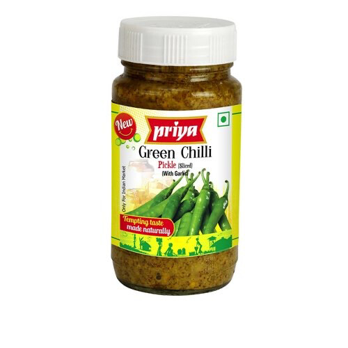 PRIYA GREEN CHILLI PICKLE 300GM (BBD:08/2022)