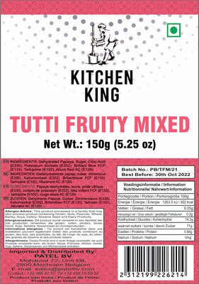 KITCHEN KING TUTTI FRUITY MIXED COLOR 150GM