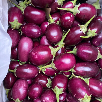 FRESH INDIAN BRINJAL (ROUND) 250GM (Only For Belgium)