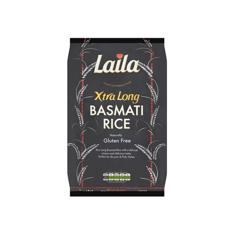 LAILA EXTRA LONG BASMATI RICE 20KG (Delivery in BRUSSELS, GENT, ANTWERPEN & MECHELEN ONLY!)