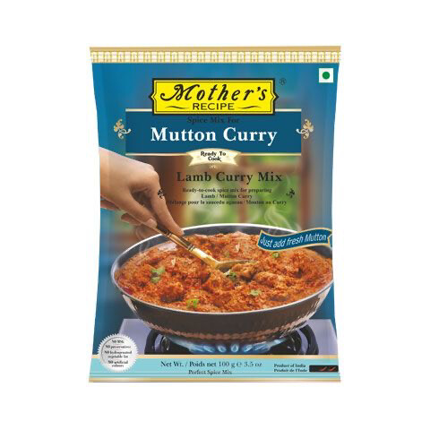 MOTHER’S READY TO COOK MUTTON CURRY SPICE MIX 100GM (BBD: 25/07/2022) MEDIUM 