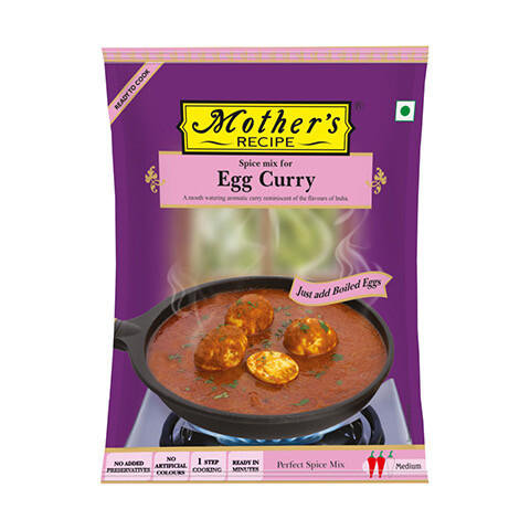 MOTHER’S READY TO COOK EGG CURRY SPICE MIX 80GM (BBD: 26/07/2022) MEDIUM 