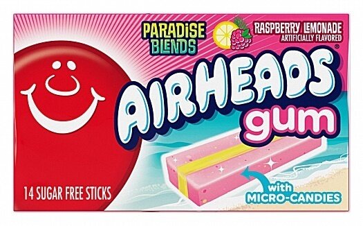 Airheads Gum Raspberry Lemonade 34g