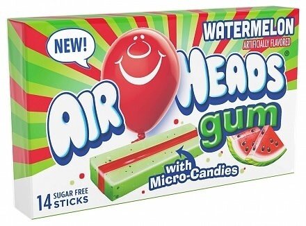Airheads Chewing Gum Watermelon 34g