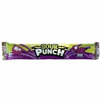 Sour Punch Straws Grape 57g