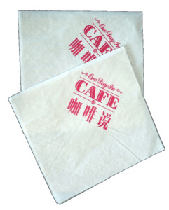 Servilleta 40x40 IMPRESA 1 COLOR 2 c. Caja 2.400 uds