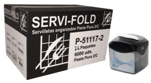 Servilleta Servi-Fold 2c. Con Servilletero.