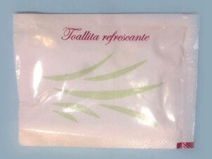 Servilleta Perfumada. Toallita Refrescante.