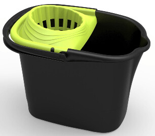 Cubo Mod. RECTANGULAR NEGRO ECO CON ESC. 16 L.