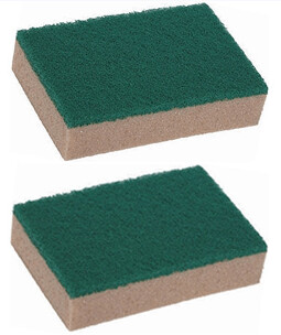 Estropajo Verde con esponja SPONTEX.