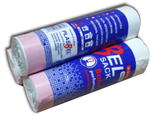 Bolsa Sanitaria Auto-cierre Blanca 39x40 (Paq 30 uds.)