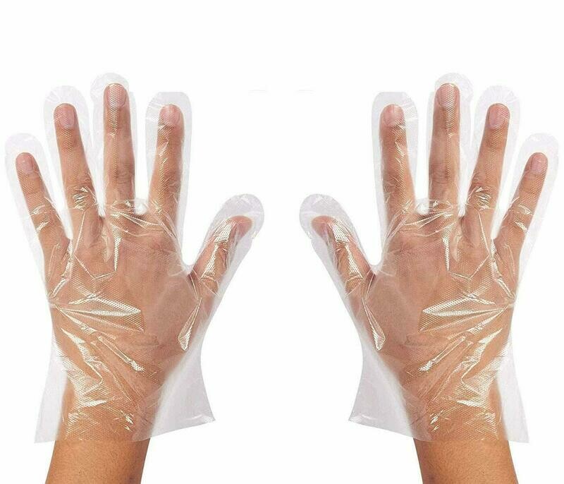 Guante POLIETILENO TRANSPARENTE DESECHABLE. PACK 100 UD.