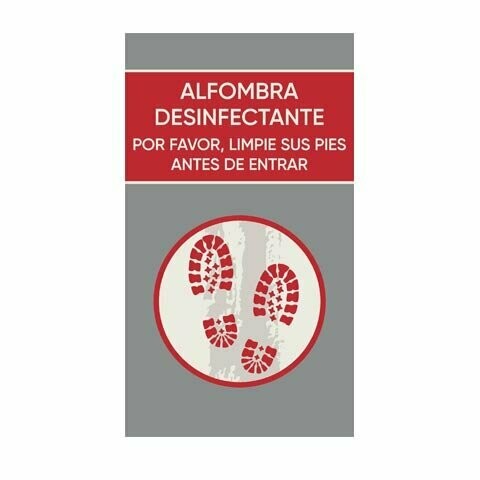 Alfombra LOGOMAT ZONA DE DESINFECCION (60X85)