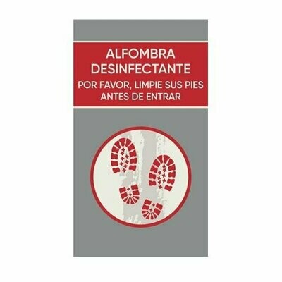 Alfombra LOGOMAT ZONA DE DESINFECCION (60X85)
