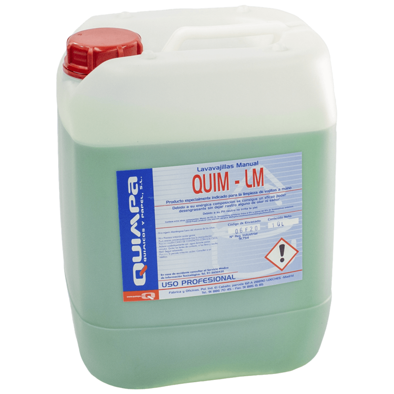 Lavavajillas Manual QUIM-LM E- 10 L.