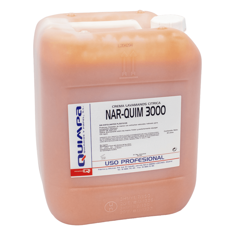 Jabon Crema Desengrasante NAR-QUIM 3000 E-20 L.