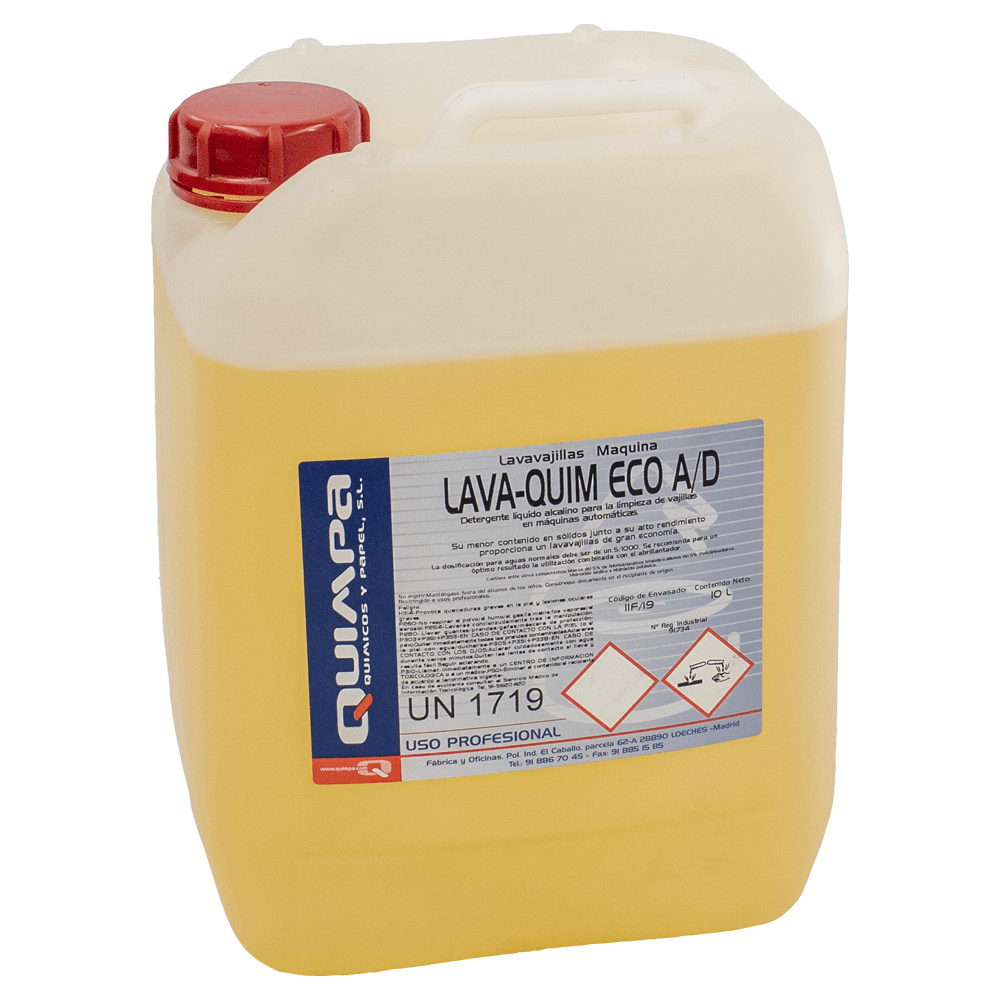 Lavavajillas Maquina LAVA-QUIM ECO (Aguas Duras) E-10 L.