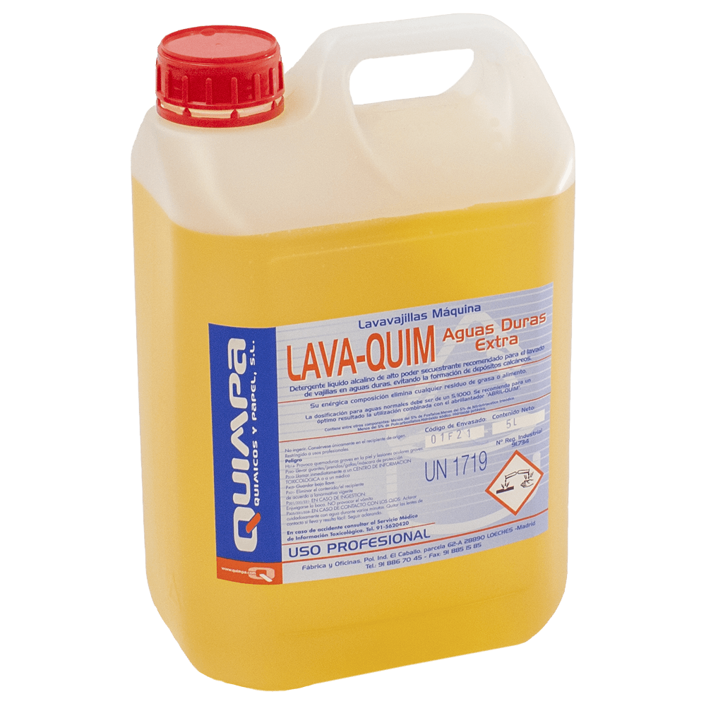Lavavajillas Maquina LAVA-QUIM EXTRA(Aguas Duras) E-5 L.