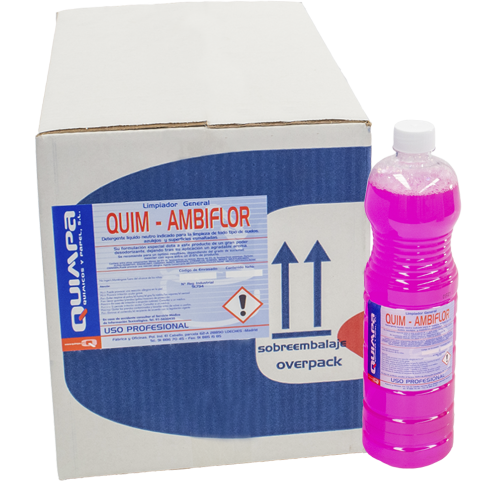 Limpiador Neutro FLORAL E-1 L(Caja 15x 1 L)