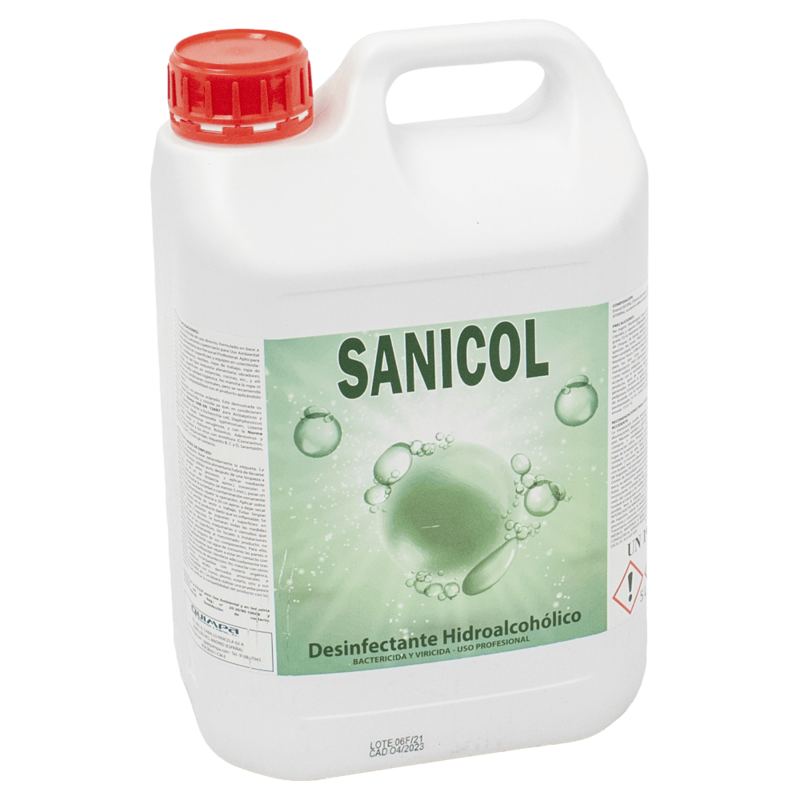 Desinfectante Hidroalcoholico SANICOL E- 5 L.
