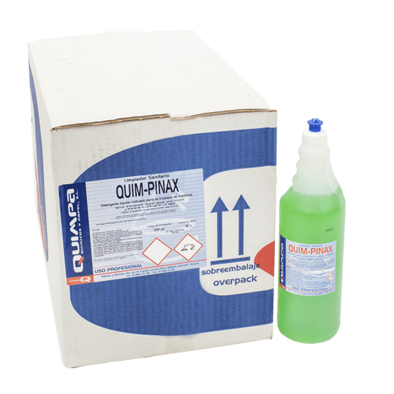 Limpiador Desincrustante WC QUIM-PINAX E-1 L(Caja 15 x 1 L).