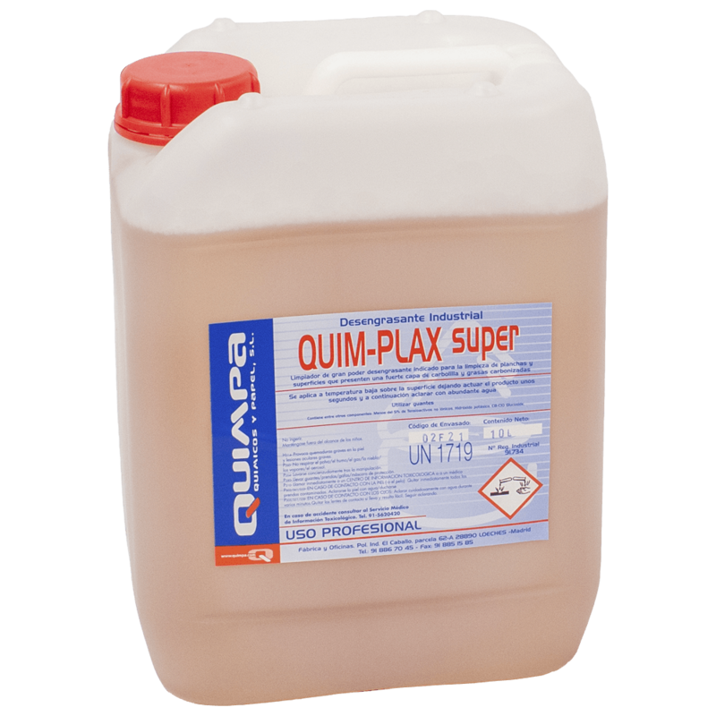 Desengrasante Planchas QUIM-PLAX SUPER E- 10 L.