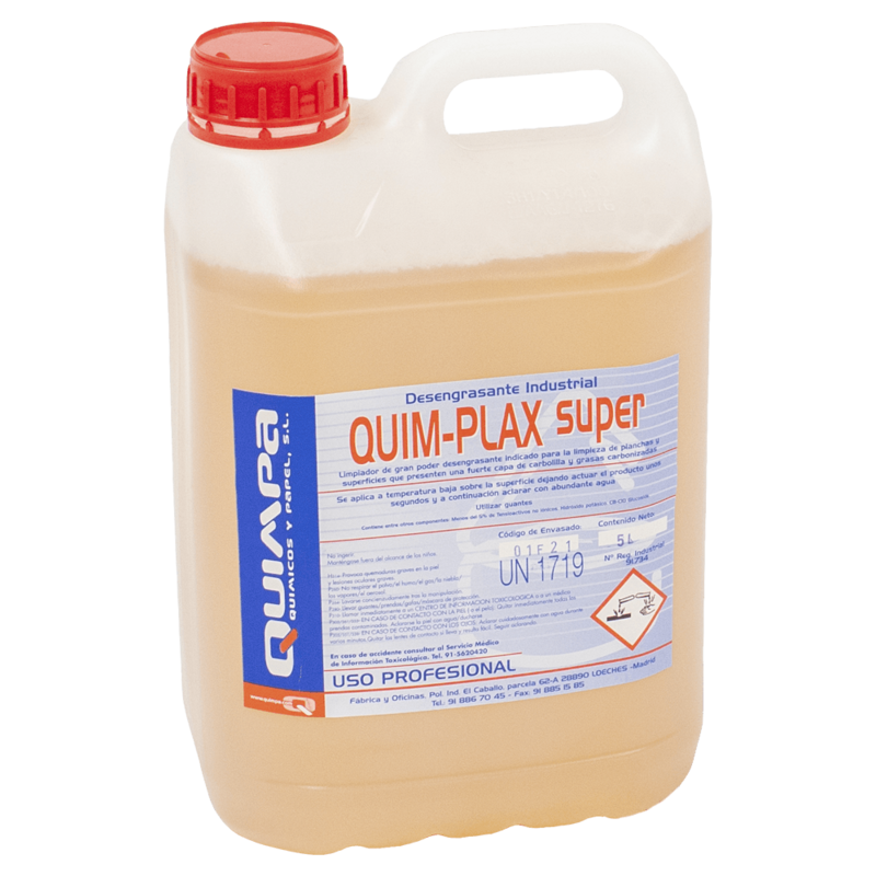 Desengrasante Planchas QUIM-PLAX SUPER E- 5 L.