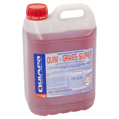 Desengrasante Industrial QUIM-GRASS SUPER E- 5 L.