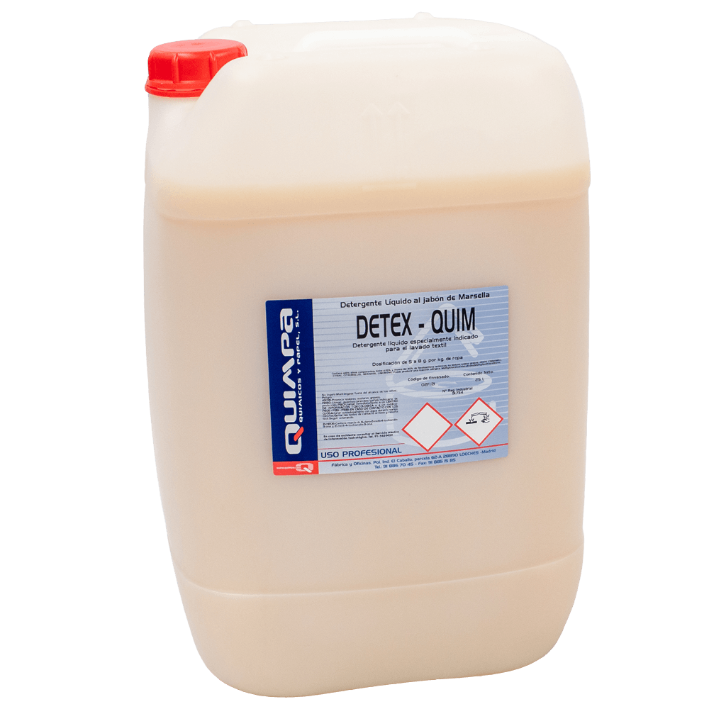 Detergente máquina líquido DETEX-QUIM E-25 L.