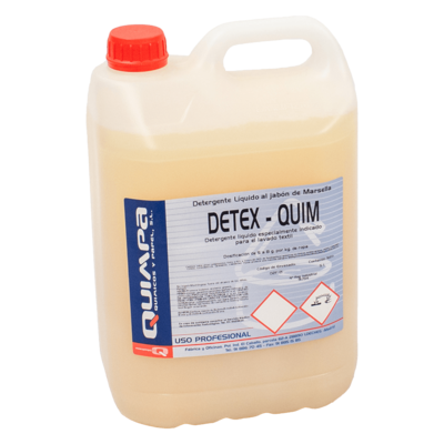 Detergente máquina líquido DETEX-QUIM E-5 L.