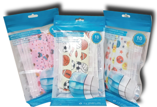 Mascarilla Higiénica Infantil 3 capas. Pack 10 uds.