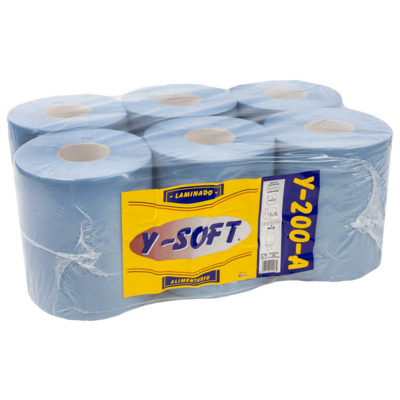 Papel Secamanos AZUL TOSAR Y-SOFT 130 Pack 6 uds