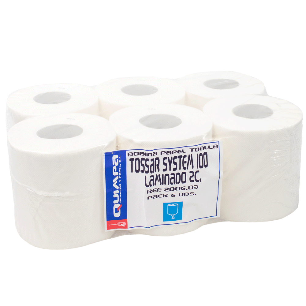 Papel Secamanos BASIC 100 Pack 6 ud.