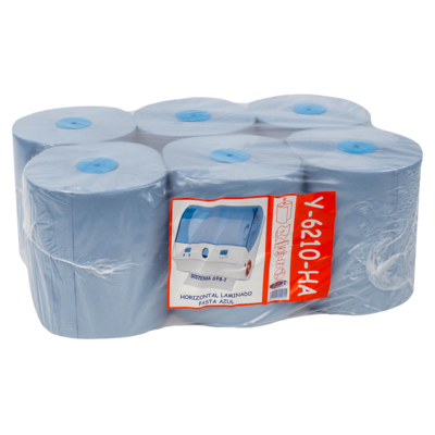 Papel Secamanos AZUL AUTO-CORTE  Pack 6 uds.