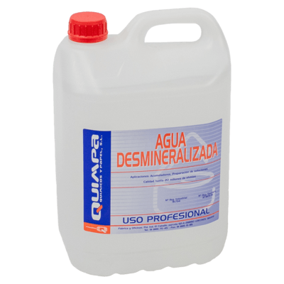Agua desmineralizada AQUA-QUIM E- 5 L.