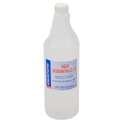 Agua desmineralizada AQUA-QUIM Caja 15 x 1 L.