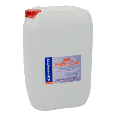 Agua desmineralizada AQUA-QUIM E- 25 L ENVASE APILABLE.