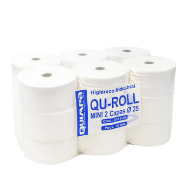 Papel Higiénico INDUSTRIAL PREMIUM 143. Pack 18 Rollos. Ø 25 mm.
