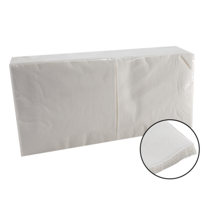 Servilleta 33x33 BLANCA 2C Caja 4.000 uds