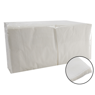 Servilleta 30x30 BLANCA 2 C. Caja 4.800 Uds