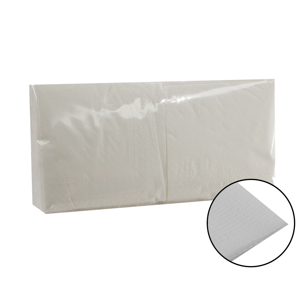 Servilleta 20x20 BLANCA 2C Caja 6.000 uds