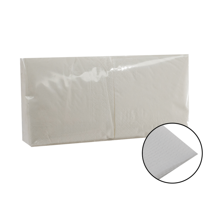 Servilleta 20x20 BLANCA 2C Caja 6.000 uds