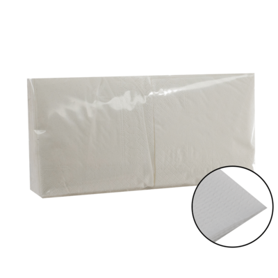 Servilleta 20x20 BLANCA 2C Caja 6.000 uds