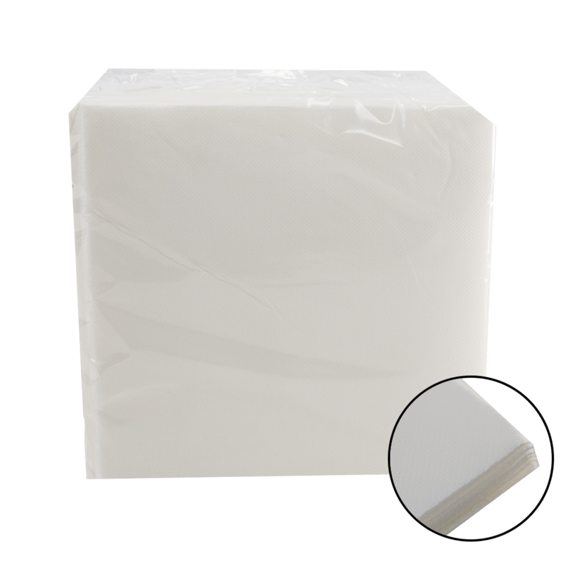 Servilleta Punta Punta 40x40 2 c. Blanca Caja 1.500 uds